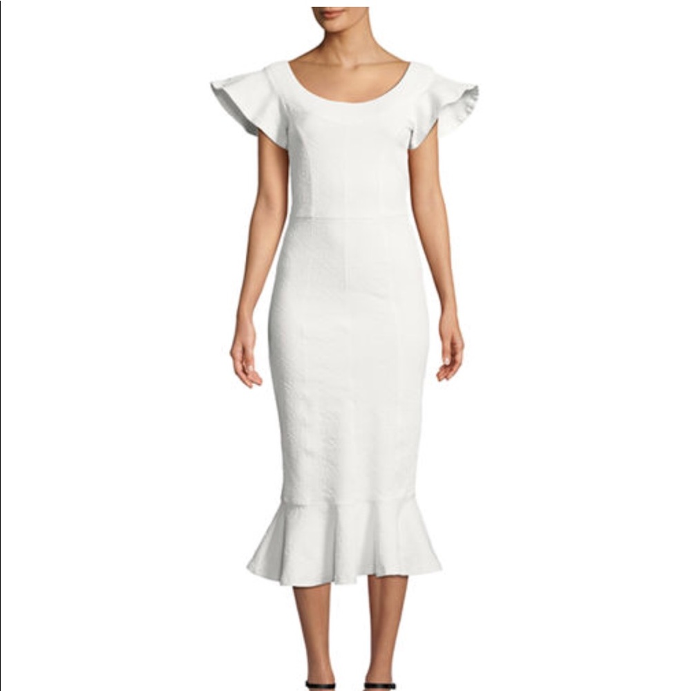 Opening Ceremony - Lotus Jacquard Midi Dress
